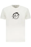 Koszulki męskie - TRUSSARDI KOSZULKA Z KRÓTKIM RĘKAWEM MĘSKA BIAŁA - Trussardi - miniaturka - grafika 1