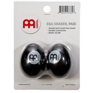 Shaker Jajko Para  MEINL ES2-BK Czarne - Akcesoria do perkusji - miniaturka - grafika 1