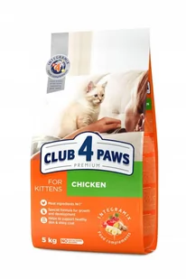 CLUB 4 PAWS Premium pełnowartościowa sucha karma dla kociąt - kurczak 5 kg - Sucha karma dla kotów - miniaturka - grafika 1