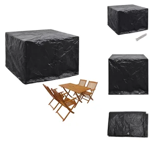 vidaXL Pokrowiec na meble ogrodowe 8 oczek 122x112x98 cm - Pokrowce ochronne na meble ogrodowe - Pokrowce na meble ogrodowe - miniaturka - grafika 1