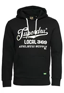 Bluzy męskie - Superdry Vintage Scripted College Hood Bluza męska, Czarny, S - miniaturka - grafika 1