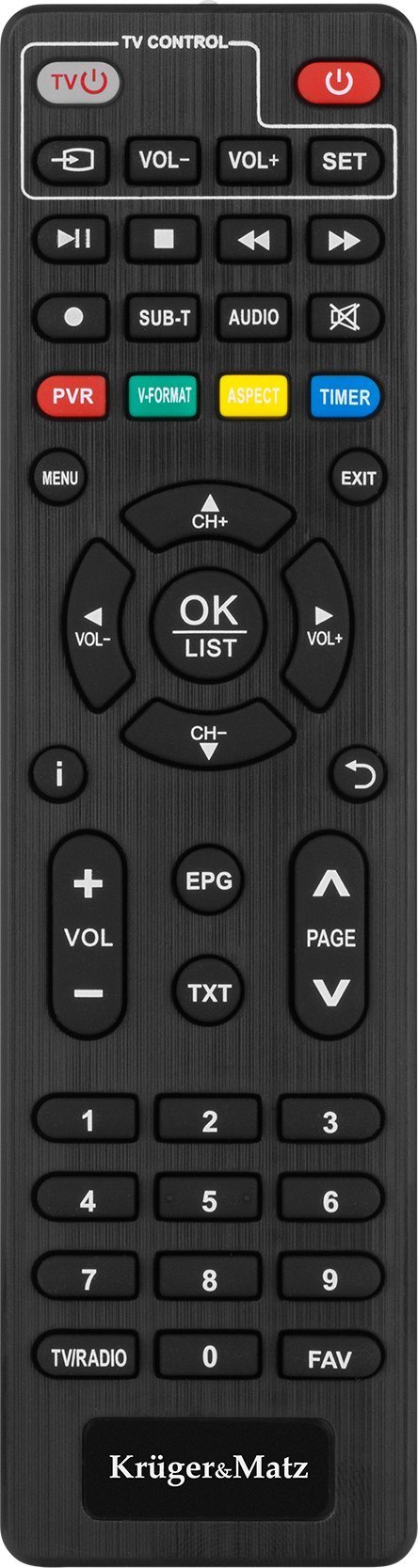 Kruger&Matz Pilot do tunera DVB-T2 KM0550D