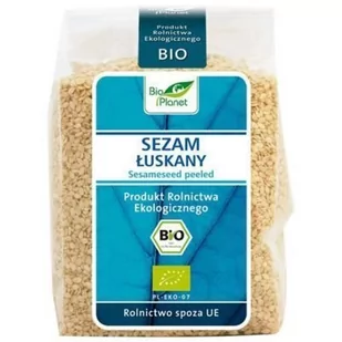 Bio Planet SERIA NIEBIESKA SEZAM BIAŁY ŁUSKANY BIO 250 g - Nasiona na kiełki - miniaturka - grafika 1