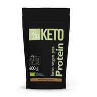 Soki i napoje niegazowane - BIAŁKO Z GROCHU Z OLEJEM MCT O SMAKU MIGDAŁOWYM KETO BIO 600 g - COCOA - miniaturka - grafika 1