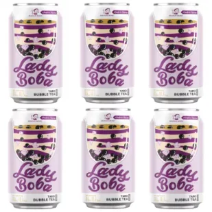 Madam Hong Zestaw Bubble tea taro 6 x 315 ml - Soki i napoje niegazowane - miniaturka - grafika 1