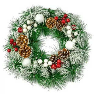 Stroik ozdobny świąteczny ŚNIEG - Ozdoby bożonarodzeniowe - miniaturka - grafika 1