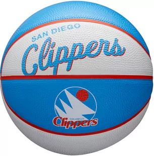 WILSON Los Angeles Clippers Retro Mini Piłka do koszykówki - Koszykówka - miniaturka - grafika 1