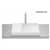 Umywalki - ROCA A327279S0B HORIZON Umywalka nablatowa DASH 60x38 cm biały połysk Supraglaze? - miniaturka - grafika 1