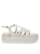 Sandały damskie - Badura Sandały WYL3857-2 Biały - miniaturka - grafika 1