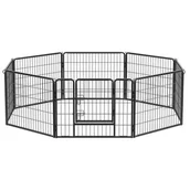 Sprzęt podróżny i transportery dla psów - SONGMICS Songmics 8-częściowy kojec dla szczeniaków, psów, królików i małych zwierząt domowych, 80 x 60 cm, kolor do wyboru - miniaturka - grafika 1