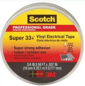 3M Taśma-elektroizolacyjna-19x20-Scotch-33+-PCW-czarna 7000042541 - Taśmy izolacyjne i naprawcze - miniaturka - grafika 3