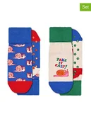 Skarpetki damskie - Happy Socks Skarpety (2 pary) "Take it easy" ze wzorem - miniaturka - grafika 1