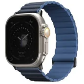 Akcesoria do smartwatchy - Pasek wymienny Uniq Revix Premium Edition Reversible na Apple Watch 42/44/45/49mm (UNIQ-45MM-REVPPRUMBLU) Niebieski - miniaturka - grafika 1