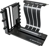 Akcesoria do komputerów stacjonarnych - Vertikales GPU Mounting Kit, PCIe 4.0 Riser-Kabelschwarz, 20cm - miniaturka - grafika 1