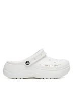 Klapki i japonki damskie - Crocs Klapki BAYA PLATFORM CLOG 208186-100 Biały - miniaturka - grafika 1