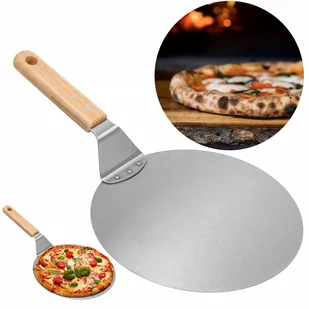 Łopatka do pizzy 30 cm z drewnianym uchwytem okrągła - Przybory do gotowania - miniaturka - grafika 1