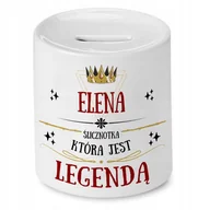 Skarbonki - Skarbonka Dla Eleny na Urodziny Imieniny Prezent z Nadrukiem ze Zdjęciem + Opakowanie na prezent (wzór 02) - miniaturka - grafika 1