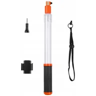 Akcesoria do kamer sportowych - GOPRO Telesin Monopod Grip Selfie Stick Przezroczysty Do Telesin SB6538 - miniaturka - grafika 1