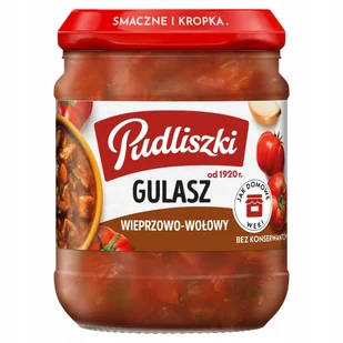 Pudliszki Gulasz wieprzowo-wołowy 460 g - Szybkie dania obiadowe - miniaturka - grafika 1