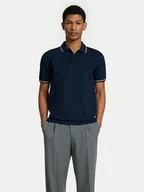Koszulki męskie - Selected Homme Polo 16095852 Granatowy Slim Fit - miniaturka - grafika 1