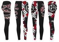 Legginsy - HOTSPOT DESIGN KOI, M, czarno-czerwony, legginsy, 010501002 - miniaturka - grafika 1