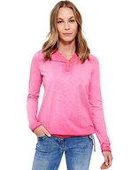 Bluzy damskie - Cecil Damska bluza z kapturem, Fresh Pink, XL - miniaturka - grafika 1