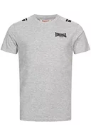 Koszulki męskie - Lonsdale CULRAIN T-shirt męski, regularny krój, Marl Grey/Black, L 117364 - miniaturka - grafika 1