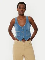 Kamizelki damskie - HUGO Kamizelka Gardenia_B 50531700 Niebieski Slim Fit - miniaturka - grafika 1