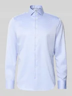Koszule męskie - Koszula biznesowa o kroju regular fit z bawełny z kołnierzykiem typu cutaway - miniaturka - grafika 1