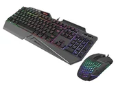 Zestawy myszka + klawiatura - Zestaw przewodowy klawiatura Fury Skyraider + mysz Fury Battler - miniaturka - grafika 1