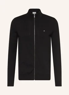 Calvin Klein Kardigan schwarz - Swetry damskie - miniaturka - grafika 1