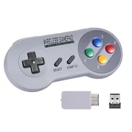 Kontrolery gier na PC - Bezprzewodowy Kontroler Gamepad Retro Alogy do PC macOS Android Szary - miniaturka - grafika 1
