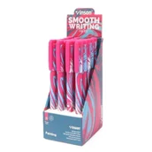 Długopisy - Długopis z zatyczką Painting A19 niebieski (20szt) - Titanum - miniaturka - grafika 1