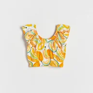 Koszulki dla dziewczynek - Reserved - Bluzka z falbanką - Wielobarwny - miniaturka - grafika 1