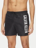 Kąpielówki męskie - Calvin Klein Swimwear Szorty kąpielowe KM0KM01092 Czarny Regular Fit - miniaturka - grafika 1