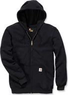 Bluzy męskie - Carhartt Bluza Carhartt Midweight Hooded ZIP Black - miniaturka - grafika 1
