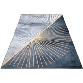 Dywany - Szary dywan glamour ze złotym wzorem W5-M20 - miniaturka - grafika 1