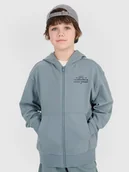 Bluzy dla chłopców - 4F Bluza dresowa rozpinana z kapturem chłopięca - turkusowa 122 (6-7 lat) - miniaturka - grafika 1