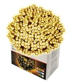 Oświetlenie świąteczne - Lampki choinkowe świąteczne, 500 LED, białe ciepłe ip44 zew / wew + programator - miniaturka - grafika 1