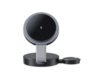 USAMS 3w1 15W Szary - Ładowarki do telefonów - miniaturka - grafika 1