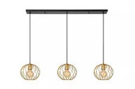 Lampy sufitowe - Danza lampa wisząca 3-punktowa czarna/złota 21428/03/02 - miniaturka - grafika 1