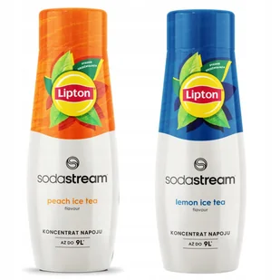 2x Syrop SodaStream Lipton Ice Tea Peach Brzoskwinia + Ice Tea Lemon - Syropy i koncentraty owocowe - miniaturka - grafika 1