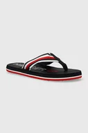 Klapki i japonki męskie - Tommy Hilfiger japonki MASSAGE FOOTBED OLY BEACH SANDAL męskie kolor granatowy FM0FM05025 - miniaturka - grafika 1