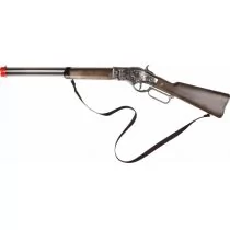 Gonher Karabin kowbojski 8 strzałów, kolor metalu (99/0) 99/0 - Zabawki militarne - miniaturka - grafika 1