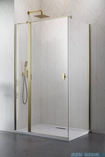 Radaway Nes Kdj II Brushed Gold kabina 100x90cm lewa szczotkowane złoto 10032100-99-01L/10039090-01-01 - Kabiny prysznicowe Radaway Nes Kdj II Brushed Gold kabina 100x90cm lewa szczotkowane złoto 10032100-99-01L/10039090-01-01 - Kabiny prysznicowe - miniaturka - grafika 1