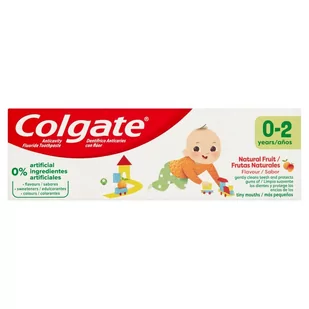 Colgate Palmolive Pasta do zębów dla dzieci Naturalnie Owocowy Smak (0-2 lat) 50ml SO_110701 - Pasty do zębów - miniaturka - grafika 1