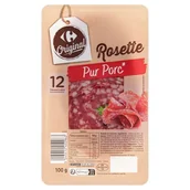 Kiełbasa i wędliny - Carrefour Original Kiełbasa Rosette w plastrach 100 g - miniaturka - grafika 1