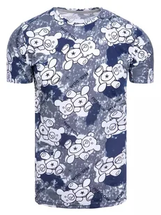 T-shirt męski z nadrukiem szary Dstreet RX5114-L - Koszulki męskie - miniaturka - grafika 1