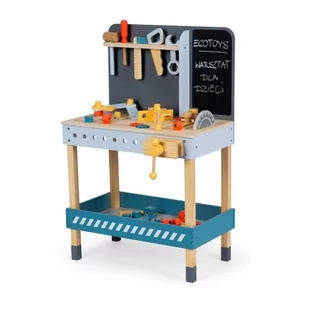EcoToys Duży warsztat dla dzieci, narzędzia, majsterkowicz, 47 elementów - Zabawki AGD - miniaturka - grafika 1