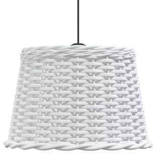 Klosz lampy wiszącej, biały, Ø40x26 cm, wiklina Lumarko! - Oprawy, klosze i abażury - miniaturka - grafika 4